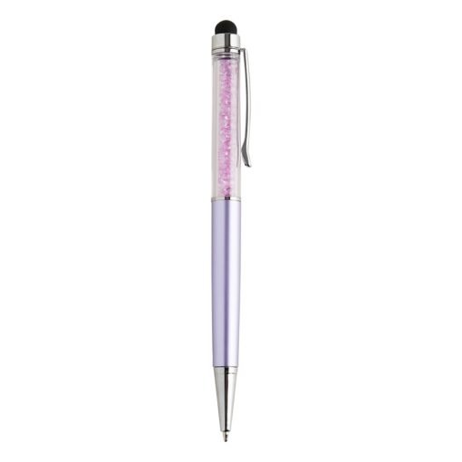 CANETA PLÁSTICA TOUCH SPX-05073-ROX NA COR ROXO