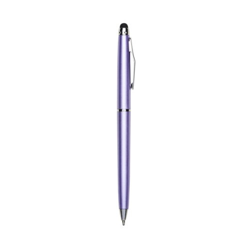 Caneta Personalizada Plástica - Roxo/Prata SPX-05091-ROX