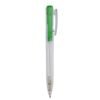 Caneta Personalizada Plástica - Verde/Transparente