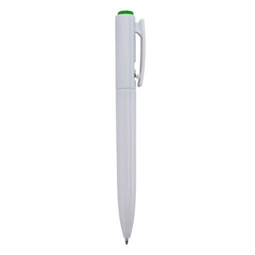 Caneta Personalizada Plástica - Branco/Verde SPX-01091C-BCO/VD