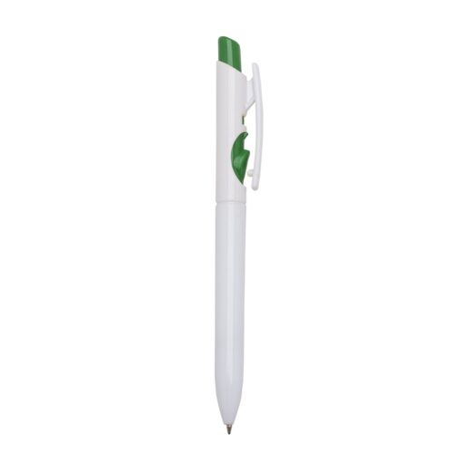 Caneta Personalizada Plástica - Verde/Branco SPX-01097L-BCO/VD