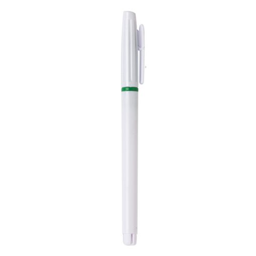 Caneta Personalizada Plástica - Branco/Verde SPX-1087L-BCO/VD