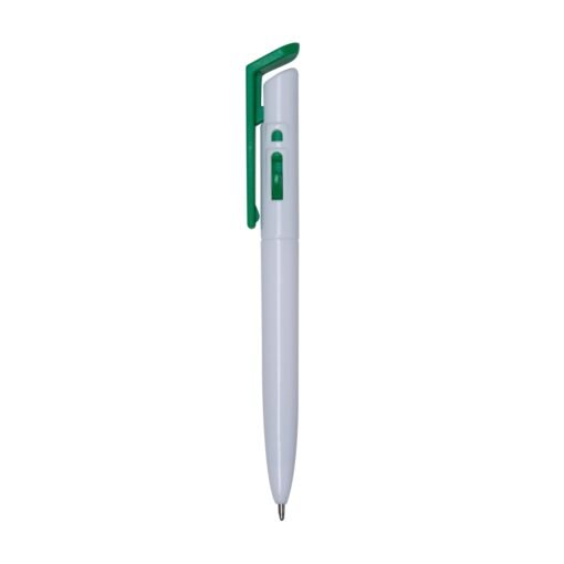 Caneta Personalizada Plástica - Branco/Verde SPX-01098L-BCO/VD