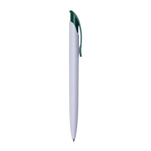 Caneta Personalizada Plástica - Verde/Branco SPX-18521-BCO/VD