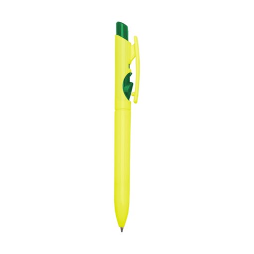 Caneta Personalizada Plástica - Amarelo/Verde SPX-01097L-AMA/VD