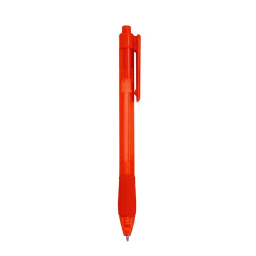 Caneta Personalizada Para Empresas Plástica na cor vermelho