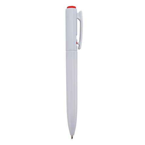 Caneta Personalizada Plástica - Branco/Vermelho SPX-01091C-BCO/VM