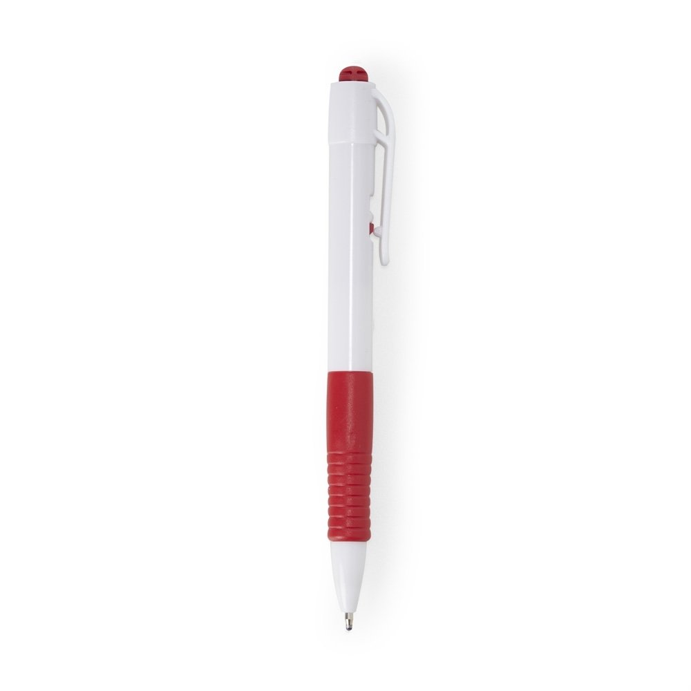 CANETA PLASTICA LEITOSA SPX-14679L NA COR BRANCO