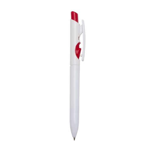 Caneta Personalizada Plástica - Vermelho/Branco SPX-01097L-BCO/VM