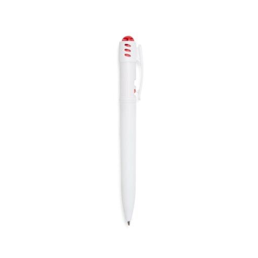 Caneta Personalizada Plástica - Branco/Vermelho SPX-1089C-BCO/VM
