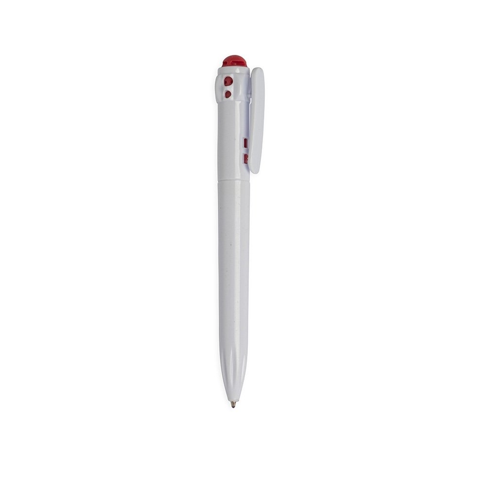 CANETA PLÁSTICA SPX-15196C NA COR BRANCO