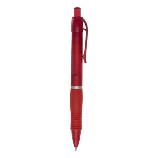 Caneta Personalizada Plástica na cor vermelho