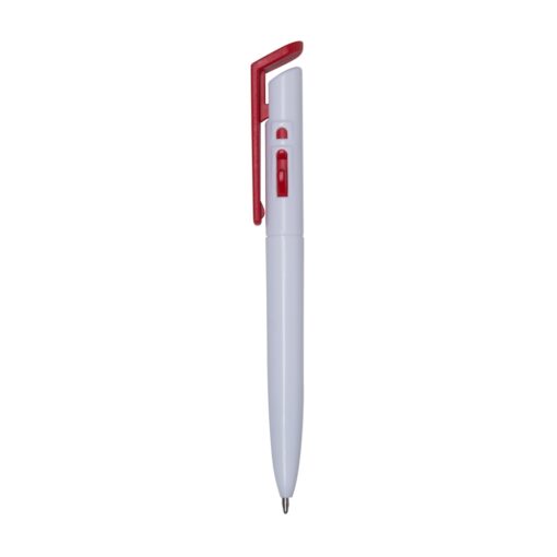 Caneta Personalizada Plástica - Branco/Vermelho SPX-01098L-BCO/VM