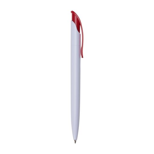 Caneta Personalizada Plástica - Vermelho/Branco SPX-18521-BCO/VM