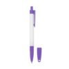 Caneta Personalizada Plástica - Branco/Roxo SPX-01094-ROX/BCO