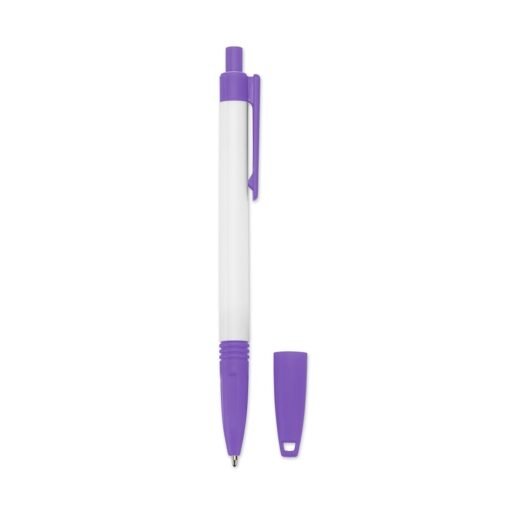 CANETA PLÁSTICA C/ CORDÃO SPX-01094-ROX/BCO NA COR BRANCO