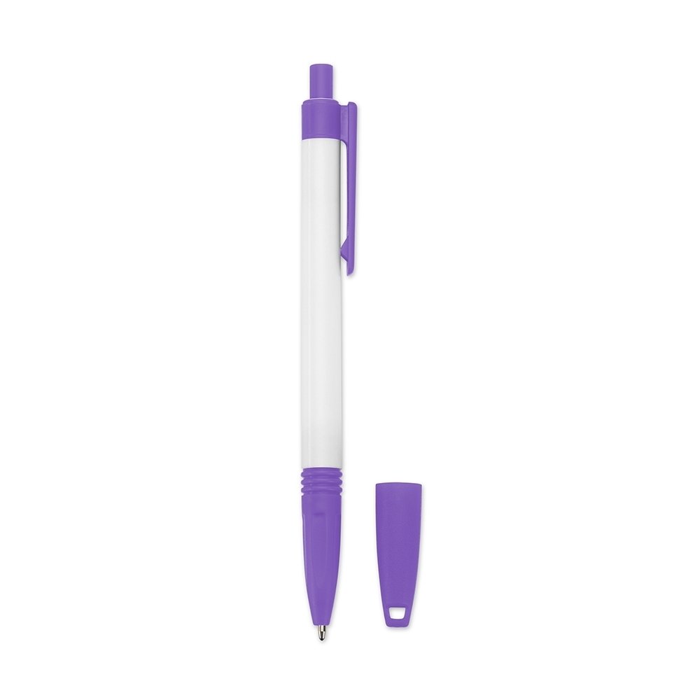 CANETA PLÁSTICA C/ CORDÃO SPX-01094 NA COR BRANCO
