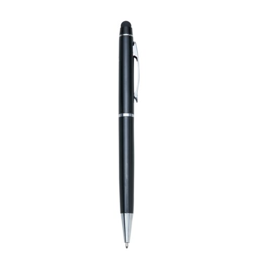 Caneta Para Brindes Metal C/ Touch na cor preto