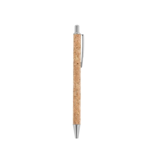 Caneta Personalizada Metálico - Bege/Prata | Brindes Brasil