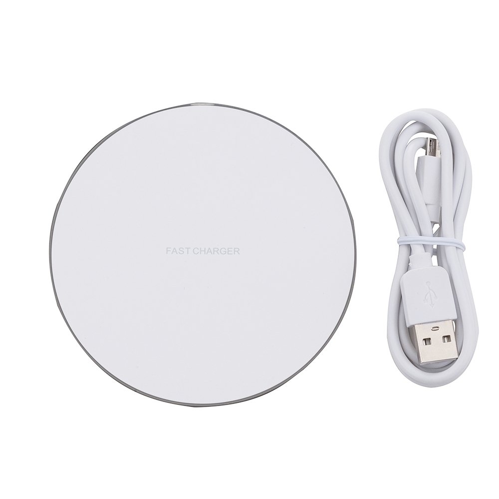 SUPORTE REDONDO P/ CARREGAMENTO VIA INDUÇÃO SPX-18565 NA COR BRANCO