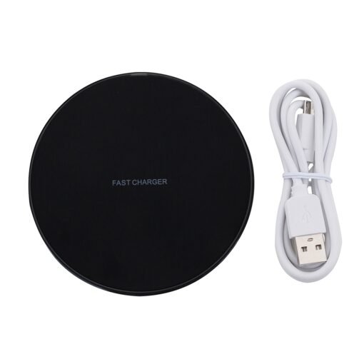 Carregador Personalizado Plástico - Preto/Prata