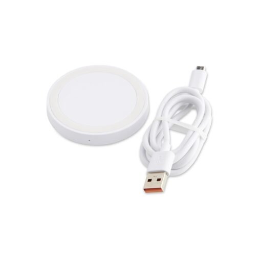 Carregador Personalizado Plástico - Bege/Branco