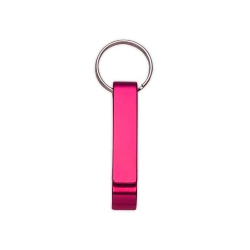 Chaveiro Personalizado Para Empresas Metal Abridor na cor rosa