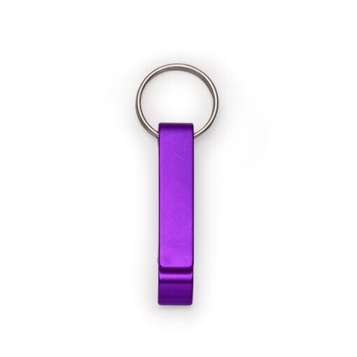 Chaveiro Promocional Metal Abridor na cor roxo