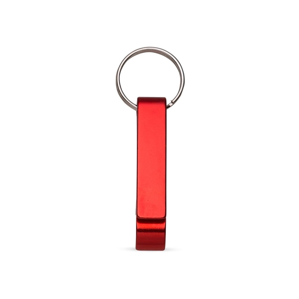 ABRIDOR DE GARRAFAS C/ CHAVEIRO SPX-09824 NA COR VERMELHO