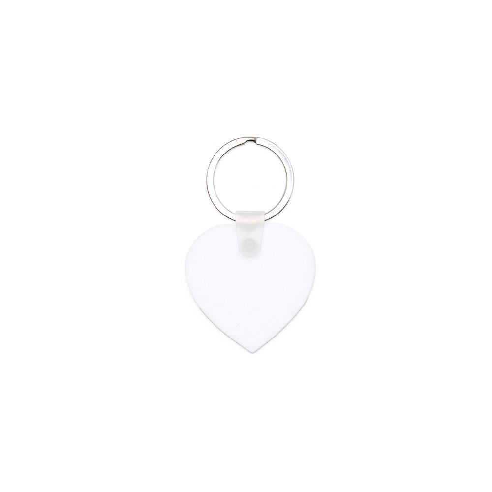 CHAVEIRO CORAÇÃO EM ACRÍLICO SPX-18728 NA COR BRANCO