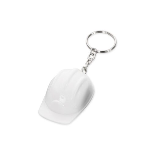 Chaveiro Para Brindes Capacete Epi na cor branco