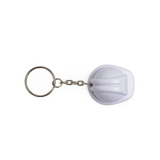 Chaveiro Para Brindes Capacete Epi na cor branco