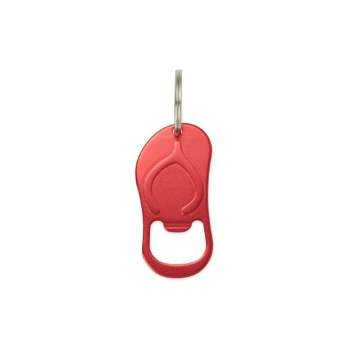Chaveiro Para Brindes Abridor Metal na cor vermelho