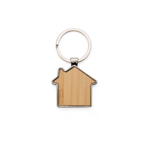 Chaveiro Personalizado Metal Bambu na cor bambu