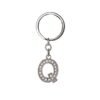 CHAVEIRO DE METAL LETRA Q SPX-P$06188Q-PRA NA COR PRATA