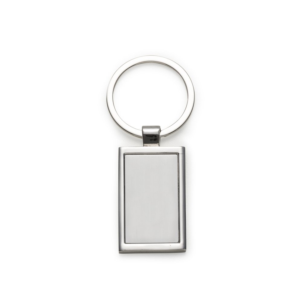 CHAVEIRO METAL RETANGULAR  SPX-01955 NA COR PRATA