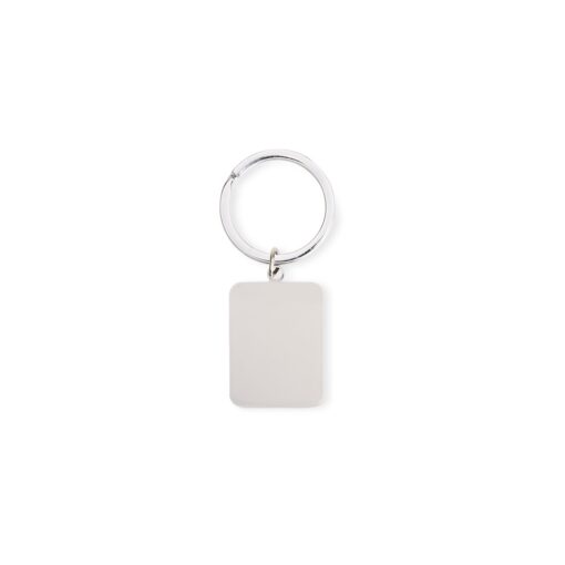 Chaveiro Personalizado Metálico na cor inox
