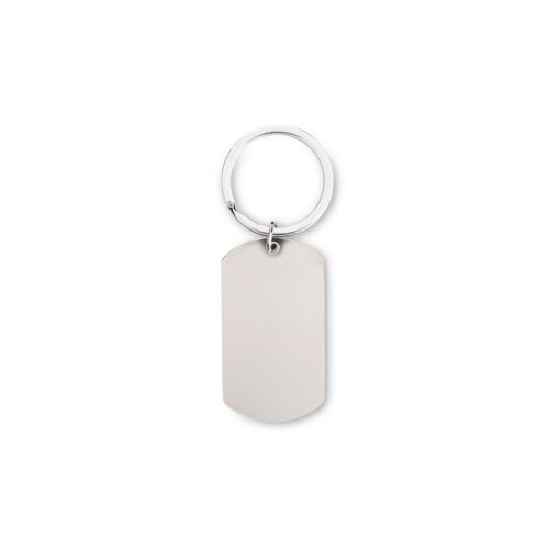 Chaveiro Personalizado Metálico na cor inox
