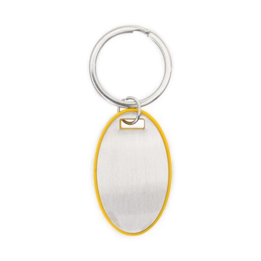 CHAVEIRO OVAL PLASTICO/METAL SPX-P@18692-AMA NA COR AMARELO