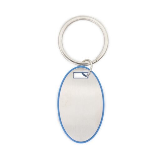 CHAVEIRO OVAL PLASTICO/METAL SPX-P@18692-AZU NA COR AZUL