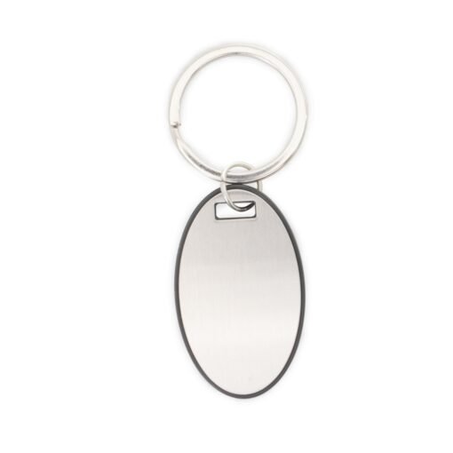 CHAVEIRO OVAL PLASTICO/METAL SPX-P@18692-PRE NA COR PRETO