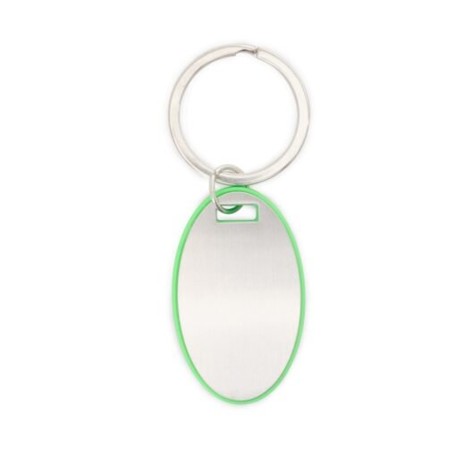 CHAVEIRO OVAL PLASTICO/METAL SPX-P@18692-VD NA COR VERDE