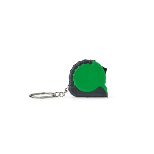 Chaveiro Personalizado Trena Plástico 1M - verde com detalhes em preto