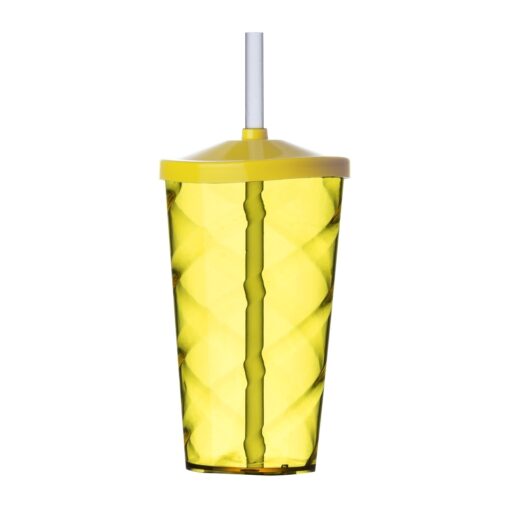 Copo Personalizado Plástico 550Ml - Amarelo | Brindes Brasil