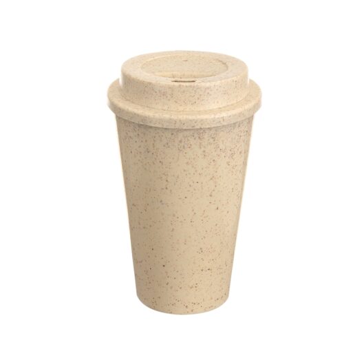 Copo Personalizado Fibra De Trigo 470Ml na cor bege