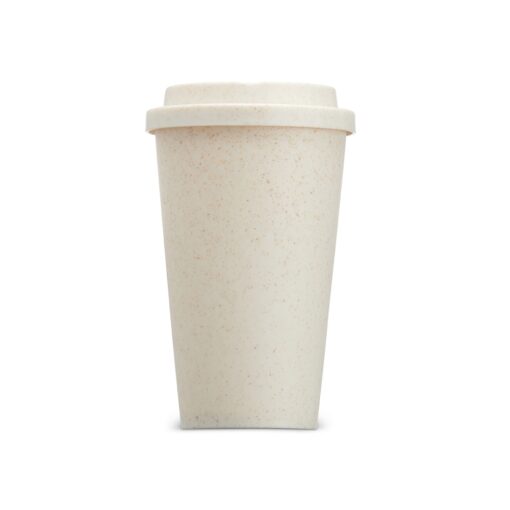 Copo Para Brindes Fibra De Bambu 450Ml na cor bege