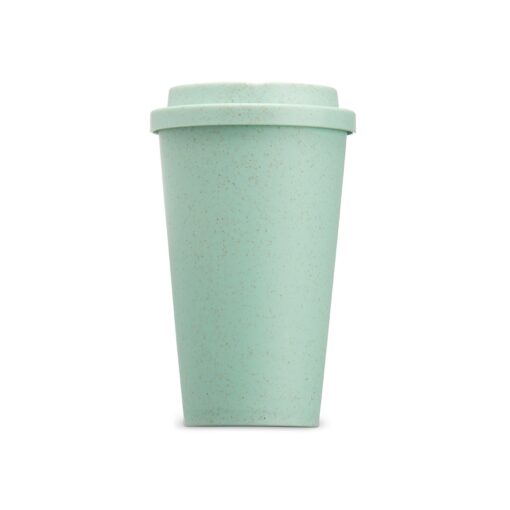 Copo Promocional Fibra De Bambu 450Ml na cor verde