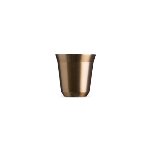 Copo Personalizado Para Empresas Inox Parede Dupla 150Ml na cor dourado