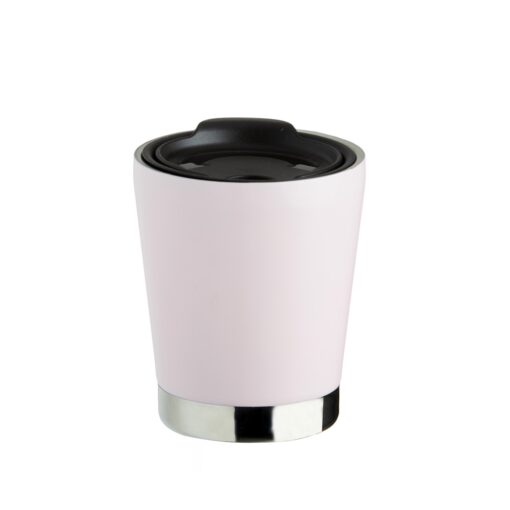 Copo Personalizado Inox 300Ml - Rosa/Inox | Brindes Brasil