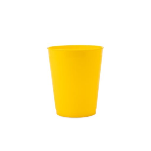 Copo Promocional Plástico 450Ml na cor amarelo